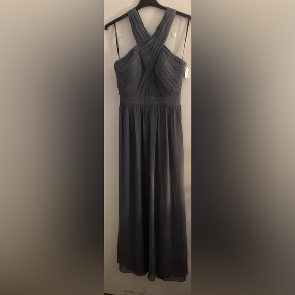 Bill Levkoff Dresses & Skirts - Bill levkoff size 12 women’s sleeveless gray bridesmaid dress